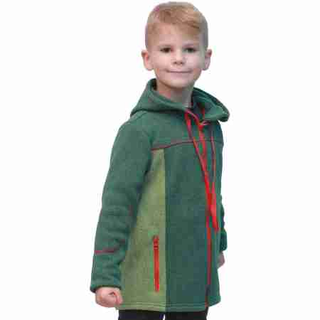 фото 4  Флісова кофта дитяча Turbat Snigur Green-Red 104