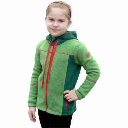 фото 3 Светри, фліс і футболки Флісова кофта дитяча Turbat Synychka Green-Red 128