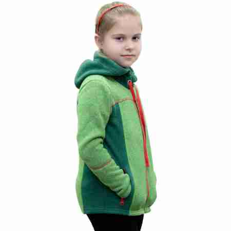 фото 5 Светри, фліс і футболки Флісова кофта дитяча Turbat Synychka Green-Red 140