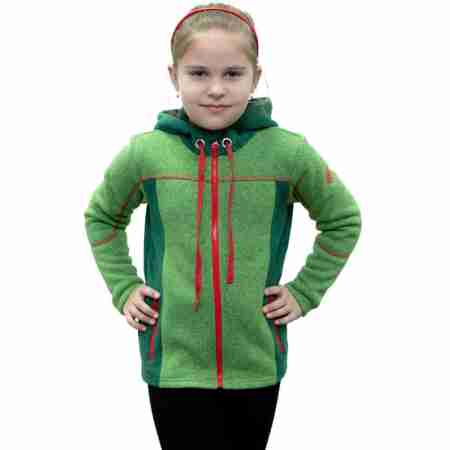 фото 6 Светри, фліс і футболки Флісова кофта дитяча Turbat Synychka Green-Red 152