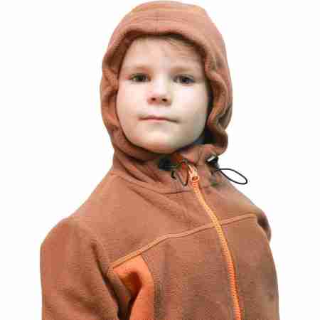 фото 1 Светри, фліс і футболки Флісова кофта дитяча Turbat Vedmedyk Orange-Brown 128