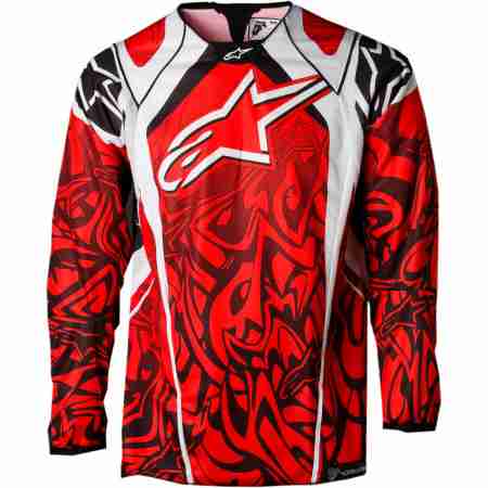 фото 1 Кроссовая одежда Кроссовая футболка (джерси) Alpinestars Techstar Red-White-Grey XL