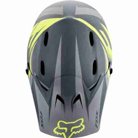 фото 3  Велошлем Fox Racing Rampage Helmet Grey-Yellow L
