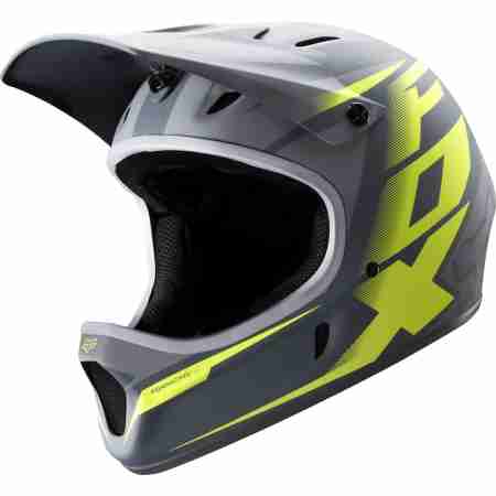 фото 1  Велошлем Fox Racing Rampage Helmet Grey-Yellow L