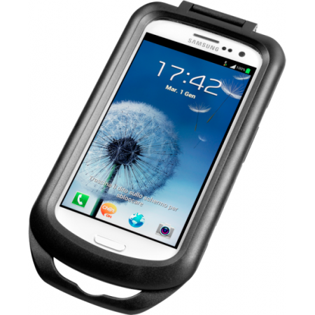 фото 1 Держатель телефона, планшета на мотоцикл Футляр Interphone для GalaxyS3 с креплением для нетрубчатых рулей