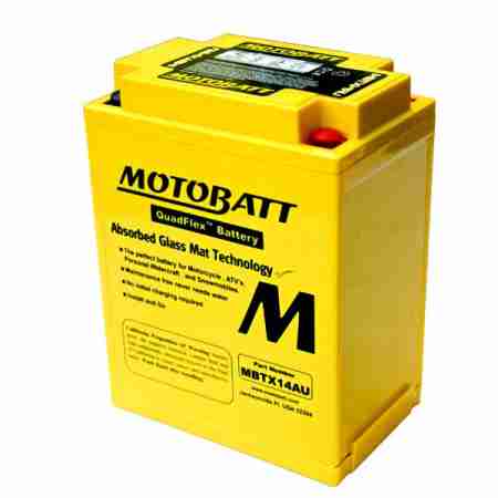 фото 1 Аккумуляторы для мотоциклов Аккумулятор гелевый Motobatt MBTX14AU 16,5Ah 190A