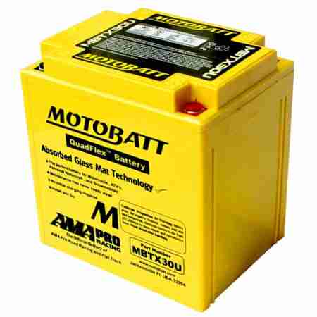 фото 1 Аккумуляторы для мотоциклов Аккумулятор гелевый Motobatt MBTX30U 32Ah 380A