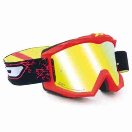 фото 1 Кросові маски і окуляри Мотоокуляри ProGrip Race Line Red Fluo