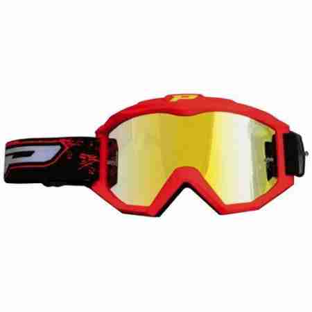 фото 2 Кросові маски і окуляри Мотоокуляри ProGrip Race Line Red Fluo