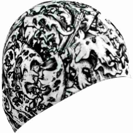 фото 1 Повсякденний одяг і взуття Флайдана Zan Headgear Ornate Pattern Black-White