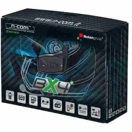 фото 1 Мотогарнитуры и переговорные устройства Переговорное устройство Nolan BX4 Plus для шлемов X1003/702/603/551 N-Com Black