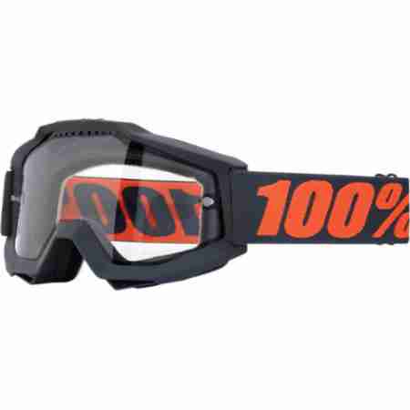 фото 1 Кроссовые маски и очки Мотоочки 100% Accuri Enduro Gunmetal - Clear Dual Lens