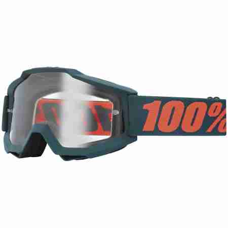 фото 1 Кросові маски і окуляри Мотоокуляри 100% Accuri OTG Gunmetal - Clear Lens