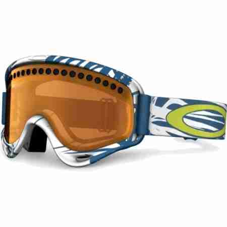 фото 1 Гірськолижні і сноубордические маски Гірськолижна маска дитяча Oakley XS O Frame Scratch Blue / Persimmon