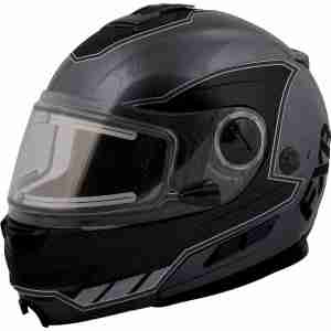 Снегоходный шлем FXR Fuel Modular с подогревом визора Grey-Black L