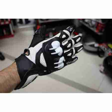 фото 3 Мотоперчатки Мотоперчатки Alpinestars GPX кожа-текстиль Black-White M