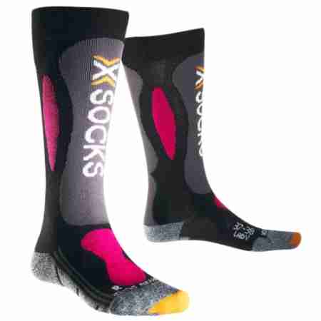 фото 1 Термоноски Термоноски X-socks Ski Carving Silver Lady Black-Violet 39-40 (2014)