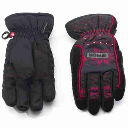 фото 1 Гірськолижні рукавички Гірськолижні рукавички дитячі Kombi Strike JR Black-Red M