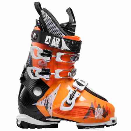 фото 1 Черевики для гірських лиж Гірськолижні черевики Atomic Waymaker 100 Transparent Orange-Solid Black 28,5