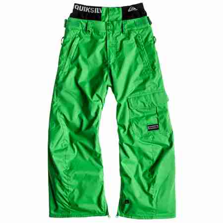 фото 1 Горнолыжные штаны Горнолыжные штаны детские Quiksilver Planner Youth 1 B GNS0 Green-Solid T10 (2014)