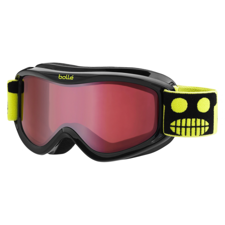 фото 1 Гірськолижні і сноубордические маски Гірськолижна маска дитяча Bolle AMP Black Robot / Vermillion