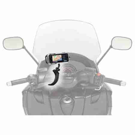 фото 2 Держатель телефона, планшета на мотоцикл Футляр Interphone для IPhone5 с креплением для нетрубчатых рулей Silver