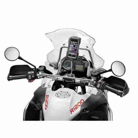 фото 4 Тримач телефону, планшета на мотоцикл Футляр Interphone для IPhone6 з кріпленням на трубчасте кермо Black