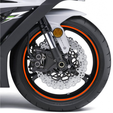 фото 1 Наклейки на мотоцикл-скутер Наклейка на обід колеса Print Riflettent Orange
