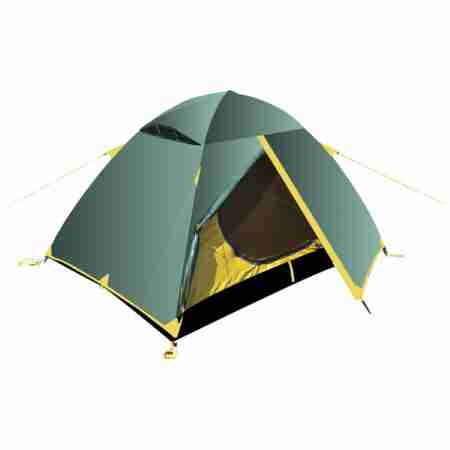 фото 1  Палатка Tramp Scout 2 Green-Yellow