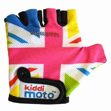 фото 1  Велоперчатки детские Kiddi Moto British Flag Rainbaw M