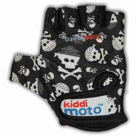 фото 1  Велоперчатки детские Kiddi Moto Skulls Black M