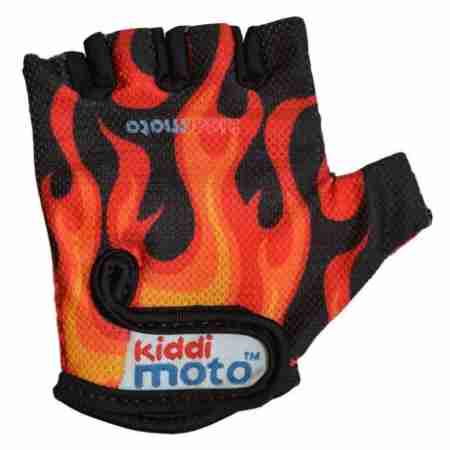 фото 1  Велоперчатки детские Kiddi Moto Flame Black S