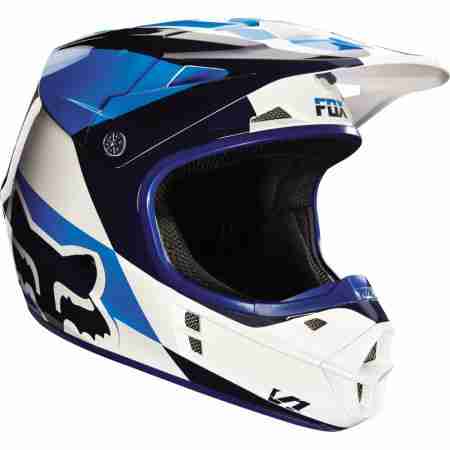 фото 2 Мотошлемы Мотошлем Fox V1 Mako Helmet Ece White XL