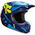фото 2 Мотошлемы Мотошлем Fox V1 Mako Helmet Ece Blue-Yellow XXL