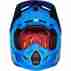 фото 3 Мотошлемы Мотошлем Fox V4 Libra Helmet Ece Blue-Red-Black S