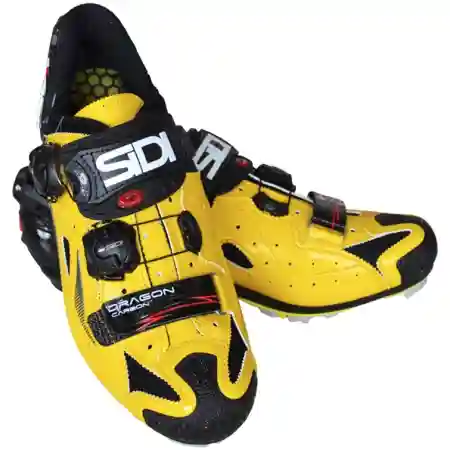 фото 2  Велотуфлі MTB Sidi Dragon4 SRS CC Lucido Yellow-Black 45.5