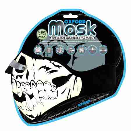 фото 1 Маски лицьові Маска лицьова Oxford Mask Glow Skull