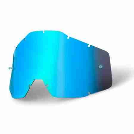 фото 1 Линзы для кроссовых масок Сменная линза 100% Racecraft/Accuri/Strata Blue Mirror-Blue Anti-Fog