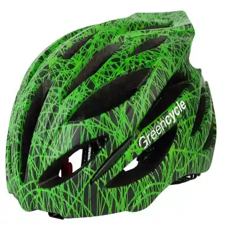 фото 1  Велошлем Green Cycle Alleycat (54-58 см) Black-Green