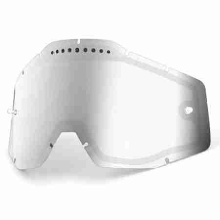 фото 1 Лінзи для кросових масок Лінза 100% Racecraft/Accuri/Strata Vented Dual Pane Lens Anti-Fog - Silver Mirror-Smoke