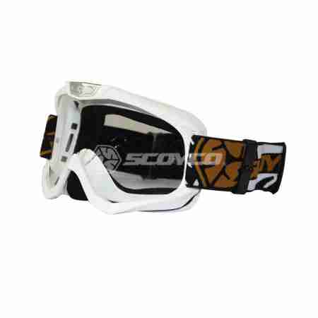 фото 1 Кросові маски і окуляри Мотоокуляри Scoyco G03 White