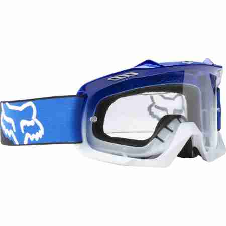 фото 2 Кроссовые маски и очки Мотоочки Fox Airspc Blue-White Fade - Clear