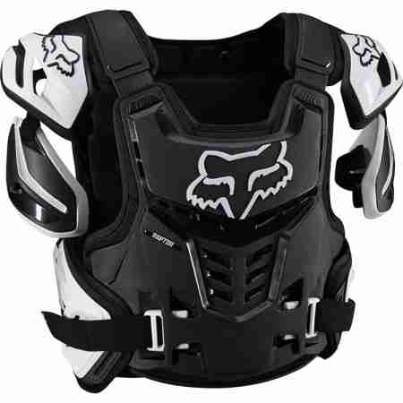 фото 1 Моточерепахи Захист тіла Fox Raptor Vest Black-White L/XL
