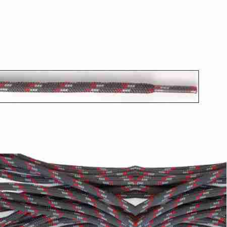 фото 2  Шнурки Zamberlan Laces Anthracite-Grey-Red 175