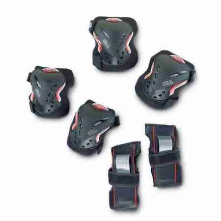 фото 3  Комплект захисту Fila Junior Gear Black-Red XS