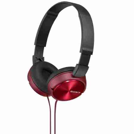 фото 1  Навушники дротові закриті Sony MDR-ZX310/R Red