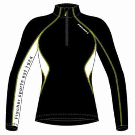 фото 1 Светри, фліс і футболки Гірськолижний светр Fischer Mira Zipp Skishirt Black 40