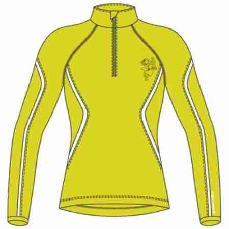 фото 1 Светри, фліс і футболки Гірськолижний светр Fischer Linda Zipp Skishirt Yellow 38