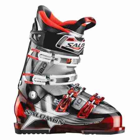 фото 1 Черевики для гірських лиж Гірськолижні черевики Salomon Impact 10 CS Black-Grey-Red 28.5