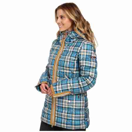 фото 2 Гірськолижні куртки Сноубордична жіноча куртка Roxy Influencer Oriental Blue-Plaid S